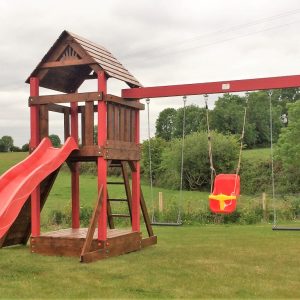 Lydon Playcentre with added sandbox and lid sttswings