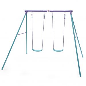 Colobus Wooden 3 Item Swing Set 2 Person Glider See Saw