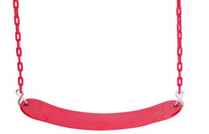 Belt swing with coated chain sttswings