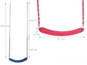 Wrap swing seat with chain sttswings