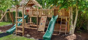 The Burtin Treehouse and climbing frame sttswings Ireland
