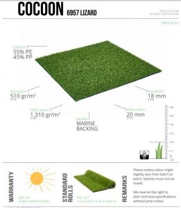 Cocoon Lizard synthetic grass sttswings