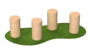 200mm Stepping Logs Set of 4 - sttswings