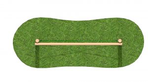 Cross Rope - timber adventure trail item
