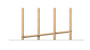 Sloping Balance Weave - timber trail item sttswings