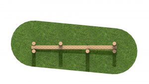 Sloping Balance Weave - timber trail item sttswings