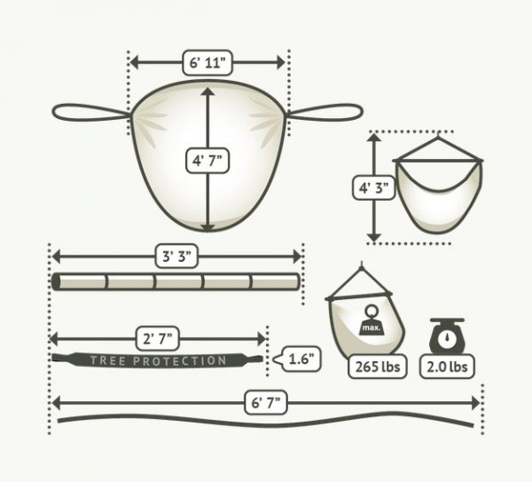 Classic Travel Hammock Chair Dimensions