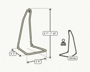 Steel Hammock Chair Stand Dimensions