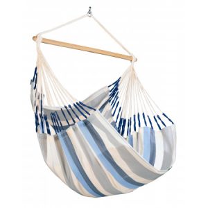 Weather Resistant Hammock Chair - Blue White (Comfort)