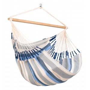 Weather Resistant Hammock Chair - Blue White (Kingsize)