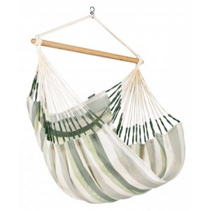 Weather Resistant Hammock Chair - Green White (Comfort)