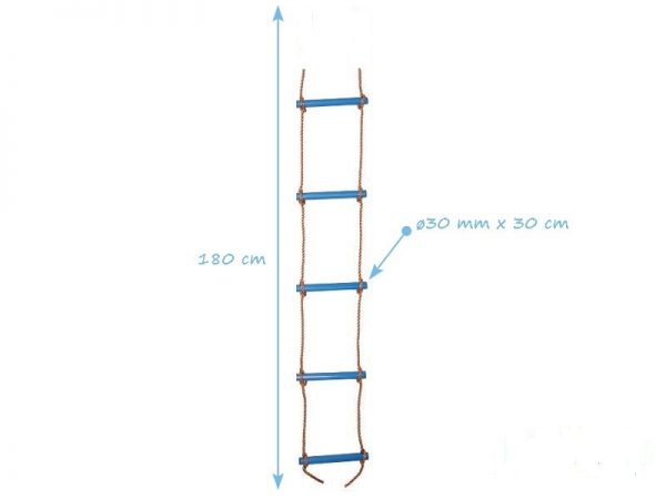 5 Rung rope ladder with plastic rungs sttswings