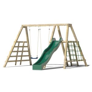 Monkeybar Climber with swings and slide-1-sttswings